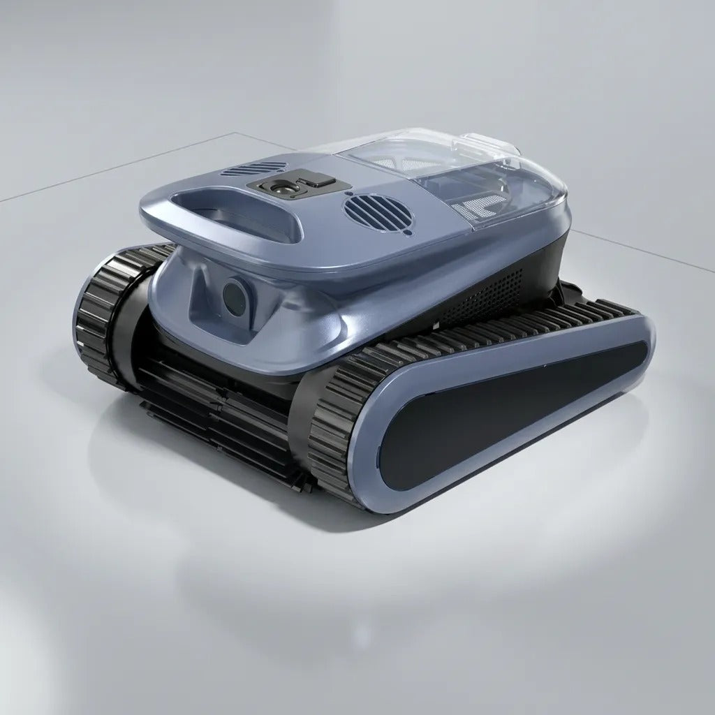 Robot Nettoyeur de Piscine Sonar IA Sans Fil — vue de profil