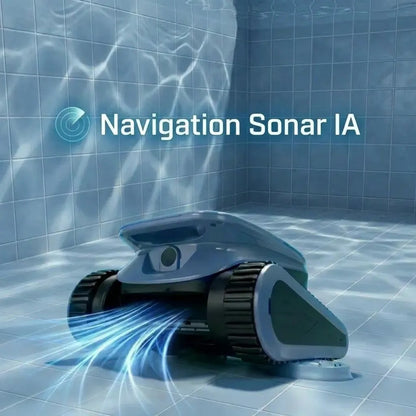 Robot Nettoyeur de Piscine Sonar IA Sans Fil — navigation intelligente