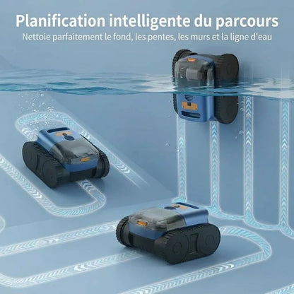 Robot de Piscine Tout-Terrain Sans Fil — détail du robot