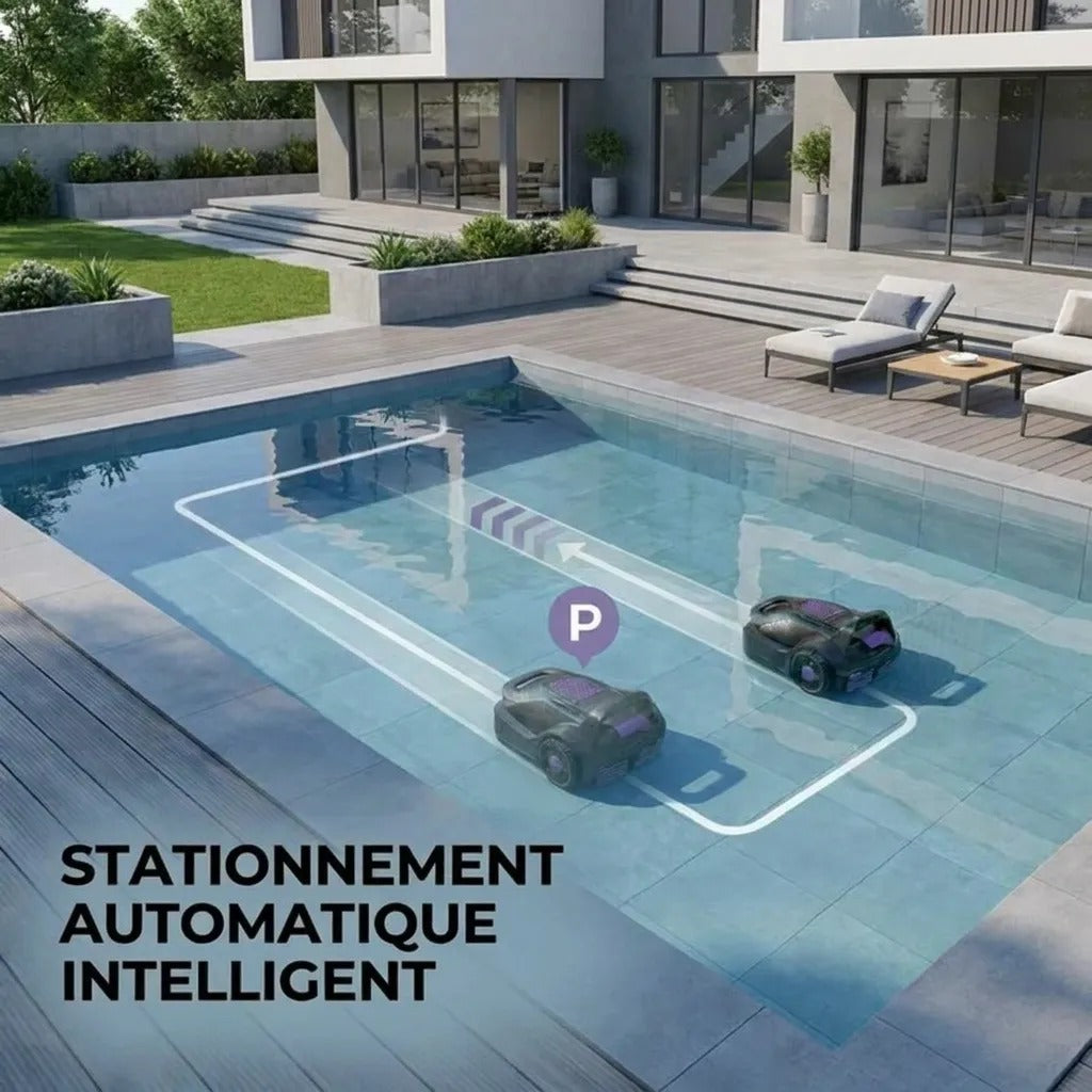 Robot de Piscine Sans Fil Double Moteur — détail du robot