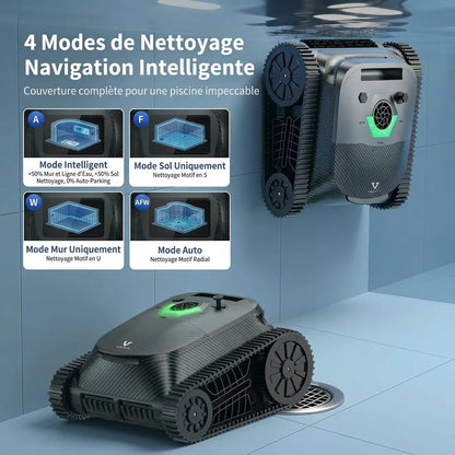 Robot de Piscine Triple Moteur Sans Fil — détail du robot